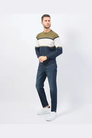 YES ZEE BY ESSENZA Maglione uomo a blocchi di colore