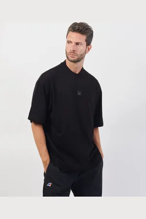 Armani Exchange T-shirt nera relaxed fit in cotone