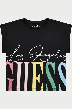 Guess T-shirt girocollo per bambine con stampa colorata