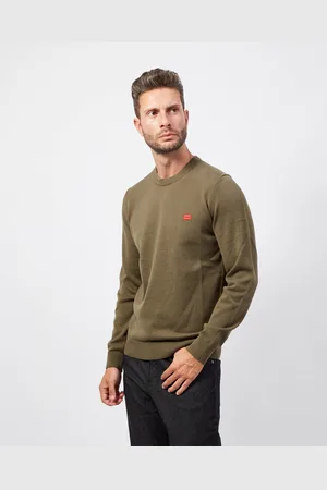 HUGO BOSS Maglione uomo con etichetta logata