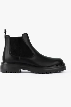 Exton Stivaletto Beatles Uomo Vitello Nero