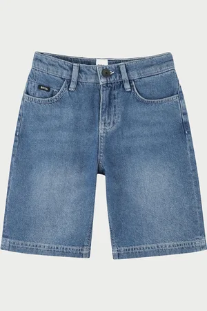 HUGO BOSS Bermuda in jeans per bambini
