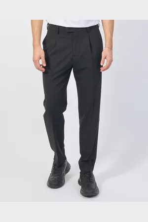 GAZZARRINI Pantaloni uomo in misto lana con pences