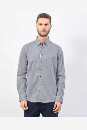 Bugatti Camicia uomo a righe strette