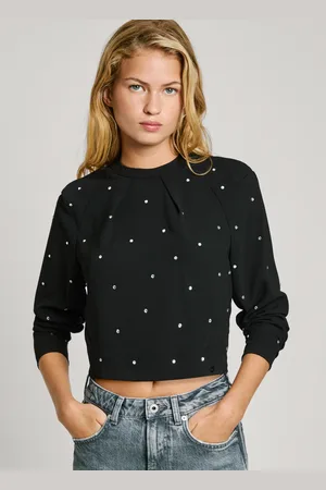 Pepe Jeans Top con dettagli di strass