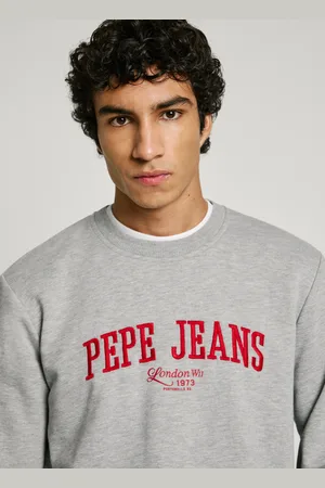 Pepe Jeans Felpa con logo ricamato regular fit