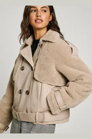 Pepe Jeans Trench corto con dettagli orsetto