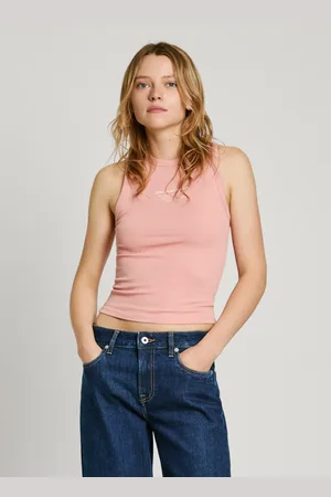 Pepe Jeans Top senza maniche a coste