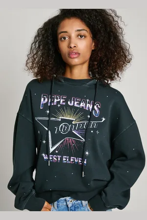 Pepe Jeans Felpa stampata con cappuccio