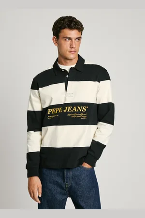 Pepe Jeans Polo rigata a maniche lunghe relaxed fit