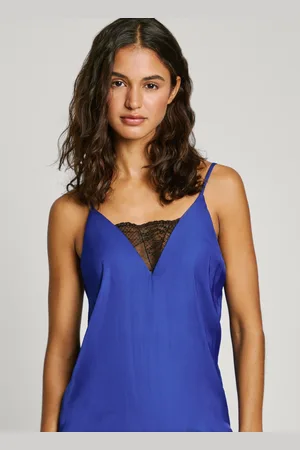 Pepe Jeans Top in raso dettaglio in pizzo