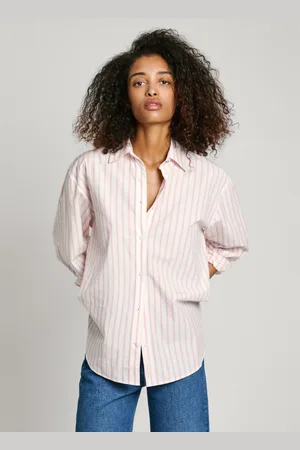 Pepe Jeans Camicia in popeline rigato, loose fit