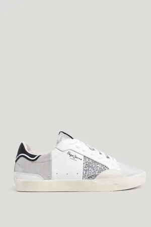 Pepe Jeans Sneakers in pelle con dettagli glitter
