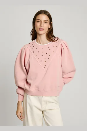 Pepe Jeans Felpa girocollo con borchie
