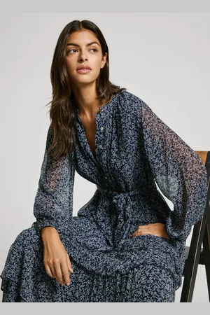 Pepe Jeans Abito lungo stampato floreale