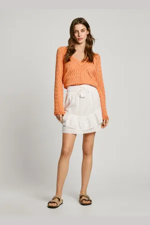 Pepe Jeans Embroidered frill mini skirt