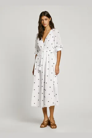 Pepe Jeans Abito longuette ricamato