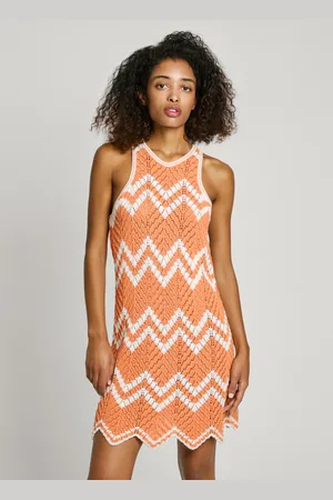 Pepe Jeans Abito corto con righe zigzag