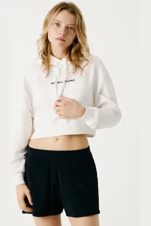 Pepe Jeans Felpa con cappuccio cropped fit