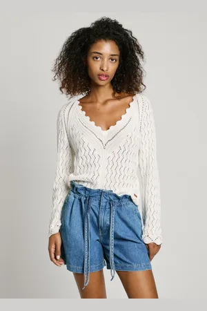 Pepe Jeans Maglia traforata scollo a v
