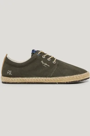 Pepe Jeans Baskets bluchers avec détails en jute