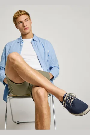 Pepe Jeans Baskets bluchers avec détails en jute