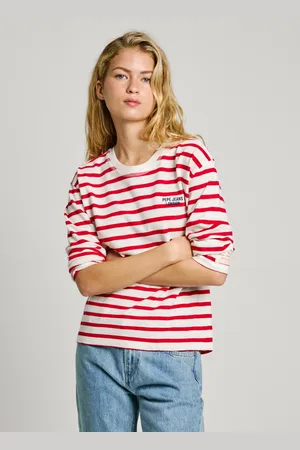 Pepe Jeans T-shirt a righe maniche lunghe