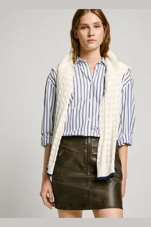Pepe Jeans Gonna corta effetto pelle
