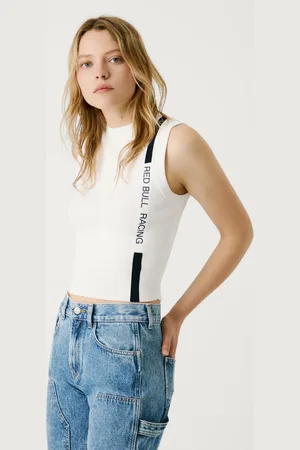 Pepe Jeans Gilè in maglia con laccetti laterali