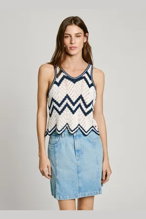 Pepe Jeans Top senza maniche in maglia