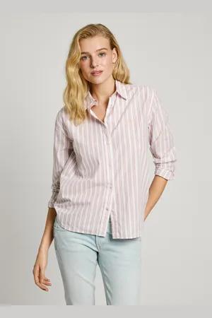 Pepe Jeans Camicia in popeline a righe regular fit