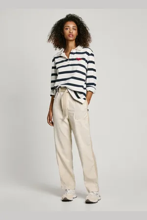 Pepe Jeans Pantalone paperbag in twill