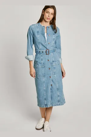 Pepe Jeans Abito longuette di jeans loose fit