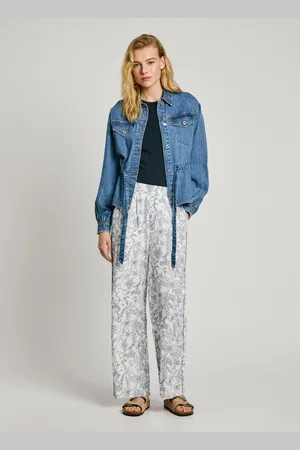 Pepe Jeans Pantaloni dritti con stampa floreale