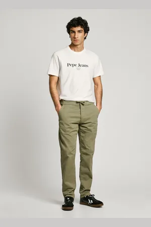 Pepe Jeans Pantalone chino in tessuto elastico