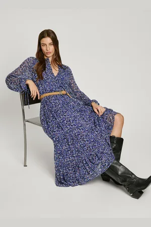 Pepe Jeans Abito lungo stampa floreale