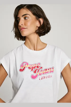 Pepe Jeans T-shirt boxy fit con logo vintage