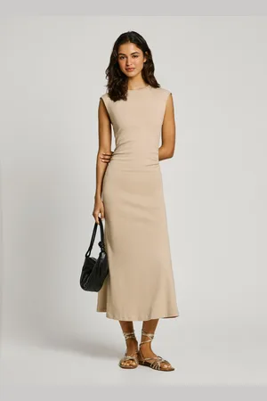 Pepe Jeans Abito midi drappeggiato