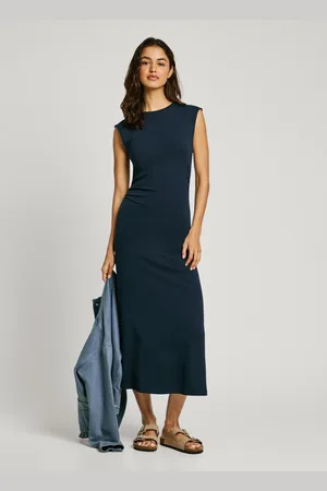 Pepe Jeans Abito midi drappeggiato