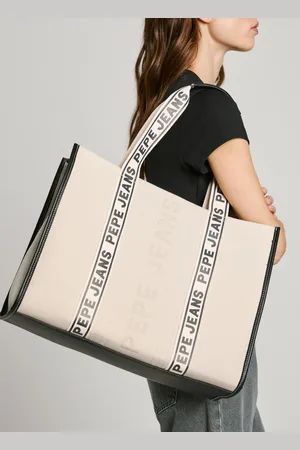 Pepe Jeans Borsa tote con dettagli in similpelle