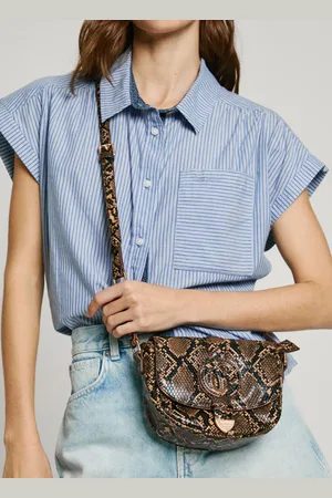 Pepe Jeans Borsa con patta stampa animalier