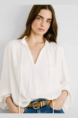 Pepe Jeans Blusa in raso colletto alla coreana