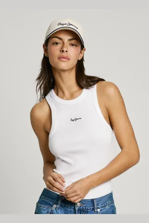 Pepe Jeans Top senza maniche a coste