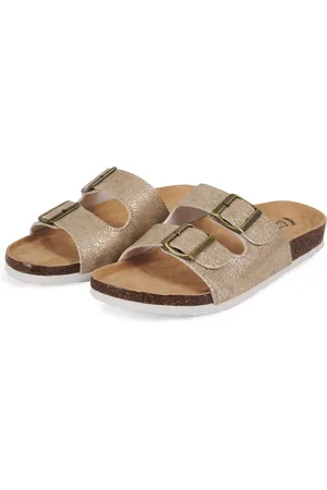 PERLETTI Ciabatte Comfort Dorate