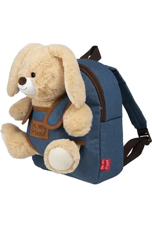 PERLETTI Zaino in Denim con Peluche