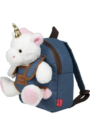 PERLETTI Zaino in Denim con Peluche