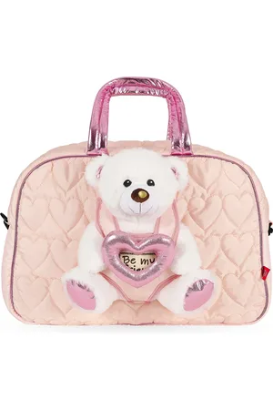 PERLETTI Borsa Sport Rosa con Orsetto Polare