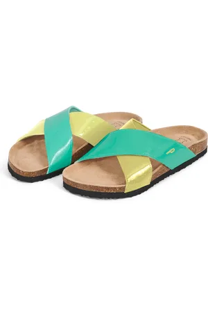 PERLETTI Ciabatte Comfort Vernice Bicolore