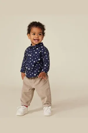 Petit Bateau Camicia in flanella neonato
