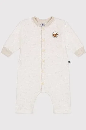Petit Bateau Tutina lunga in tessuto felpato morbido e caldo neonato